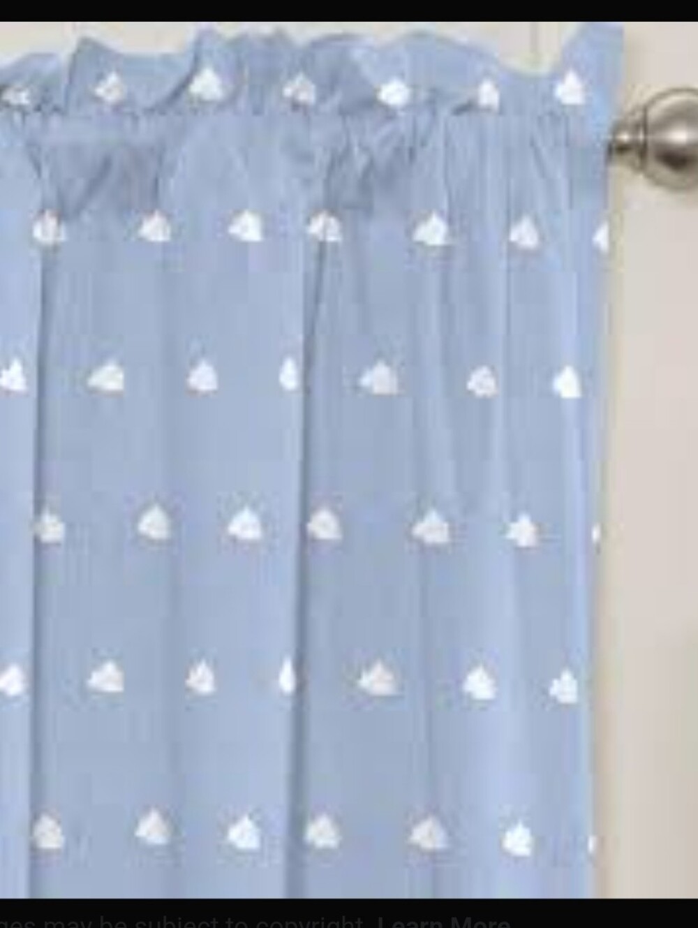 Blue Cloud Curtain Panels Set – 4 Panels – 40” x 63”